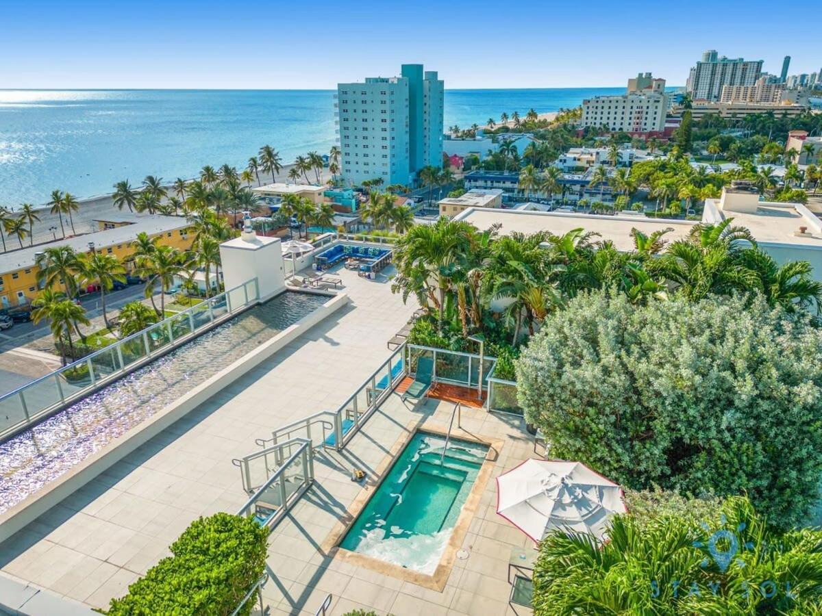 Tropical Oasis - Rooftop Pool- Near Beach - Gym Hollywood Luaran gambar