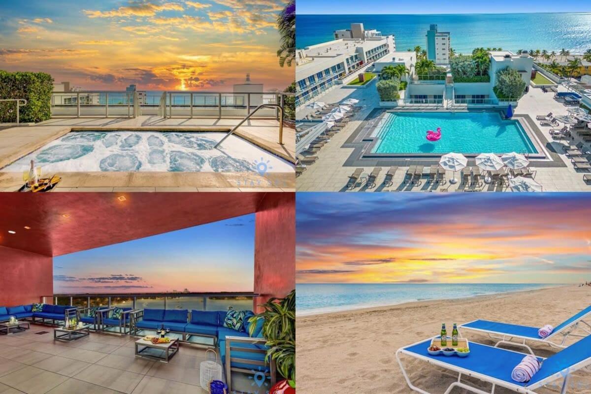 Tropical Oasis - Rooftop Pool- Near Beach - Gym Hollywood Luaran gambar