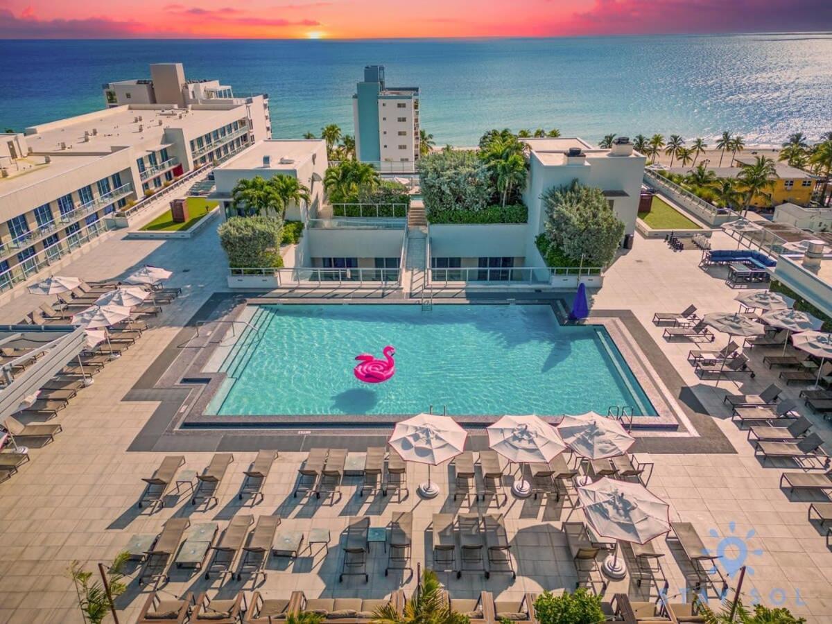 Tropical Oasis - Rooftop Pool- Near Beach - Gym Hollywood Luaran gambar